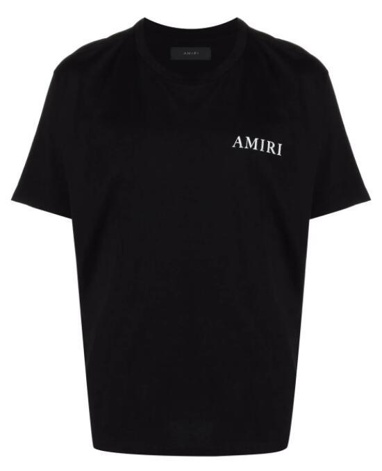 AMIRI cherub graphic-print T-shirt Men cheap black tee shirts 