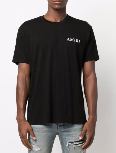 AMIRI cherub graphic-print T-shirt Men cheap black tee shirts  3