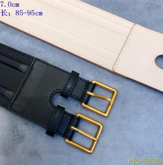 Alexander         Leather Waist Belt double         buckle belt 7 cm width belt 2