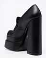 Versace Juno platform pumps Medusa square toe slip on pumps 