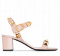 Valentino Roman Stud leather sandals for women Valentino buckle ankle strap heel