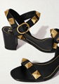 Valentino Roman Stud leather sandals for women Valentino buckle ankle strap heel