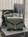 Saint Laurent Women's Cassandra Bag YSL EMBOSSED LEATHER MINI TOP HANDLE BAG