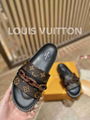 LV SUNSET FLAT COMFORT MULE Louis Vuitton Monogram embossed platform flat