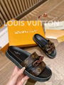 LV SUNSET FLAT COMFORT MULE Louis Vuitton Monogram embossed platform flat