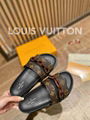 LV SUNSET FLAT COMFORT MULE Louis Vuitton Monogram embossed platform flat