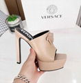 Versace La Medusa platform mules Medusa Head motif platform heel sandals