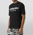 BURBERRY London England Logo Print T-Shirt Men Women cotton tee black  