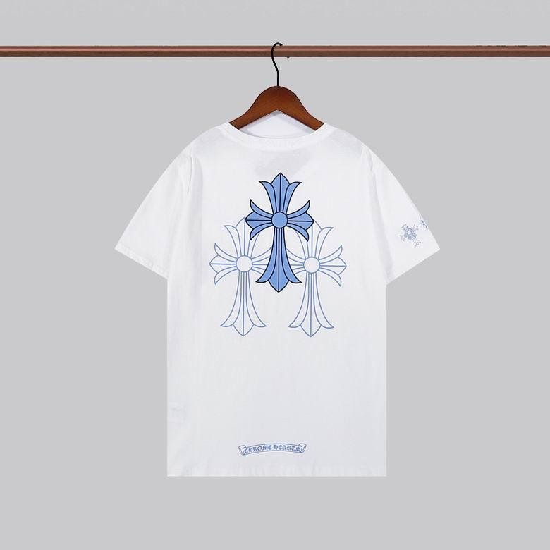 Chrome Hearts Blue Triple Cross T-Shirt tee Fashion cheap t-shirts 5