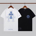 Chrome Hearts Blue Triple Cross T-Shirt