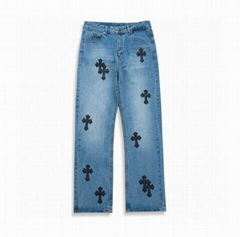 Cheap Chrome Hearts jeans Men Chrome hearts denim pants 