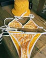 Fendi yellow bathing suit 