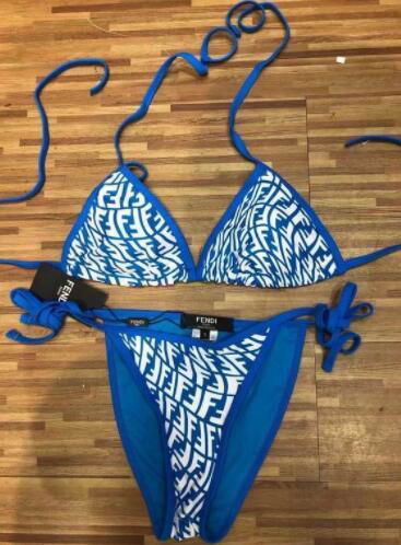 Fendi blue bathing suit 