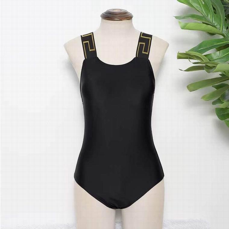         UNDERWEAR Black Greca Border One Piece Swimsuit 2