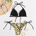 Versace Barocco Print Bikini Top for Women sexy swimsuits