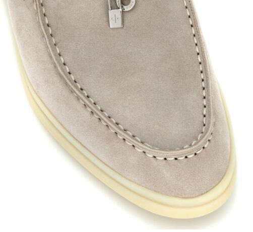 LORO PIANA Babouche Charms Walk suede slippers Women loafer mule 4