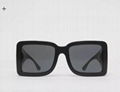          B Motif Square Frame Sunglasses in Black Women oversized sunglasses  6