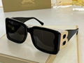          B Motif Square Frame Sunglasses in Black Women oversized sunglasses  1