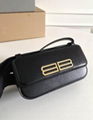 Balenciaga Gossip S leather shoulder bag Women BB Flap Crossbody bags 