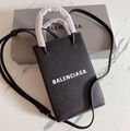 Balenciaga SHOPPING PHONE BAG ON STRAP Pink Women iphone Holder Mini bag