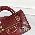 Balenciaga Red Leather Mini City Gold Hardware Bag Balenciaga Classic bag