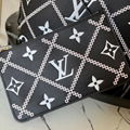 Louis Vuitton Neverfull MM Monogram Empreinte Leather Handbags LV Tote Bag 