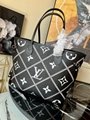 Louis Vuitton Neverfull MM Monogram Empreinte Leather Handbags LV Tote Bag 