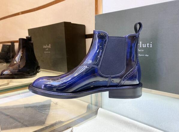 Berluti Caractere Capri leather boots men 