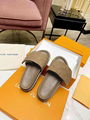 LOUIS VUITTON POOL PILLOW COMFORT MULES LV Women wide front straps slipper