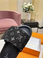 LOUIS VUITTON POOL PILLOW COMFORT MULES LV Women wide front straps slipper