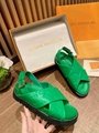               PASEO FLAT COMFORT SANDALS     onogram embossed lambskin sandals 7