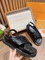               PASEO FLAT COMFORT SANDALS     onogram embossed lambskin sandals 10