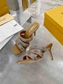 LOUIS VUITTON APPEAL MULES LV Monogram Flowers Suede baby goat leather sandals