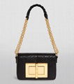 Tom Ford black Leather Small Chain Natalia Shoulder Bag 15