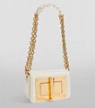 Tom Ford black Leather Small Chain Natalia Shoulder Bag