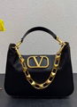           GARAVANI Stud Sign V-logo leather shoulder bag Women cross-body bag