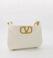 VALENTINO GARAVANI Stud Sign V-logo leather shoulder bag Women cross-body bag