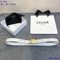 CELINE TRIOMPHE BELT IN SMOOTH CALFSKIN BLACK WOMEN SMALL BELTS