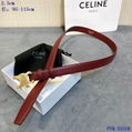 CELINE TRIOMPHE BELT IN SMOOTH CALFSKIN BLACK WOMEN SMALL BELTS