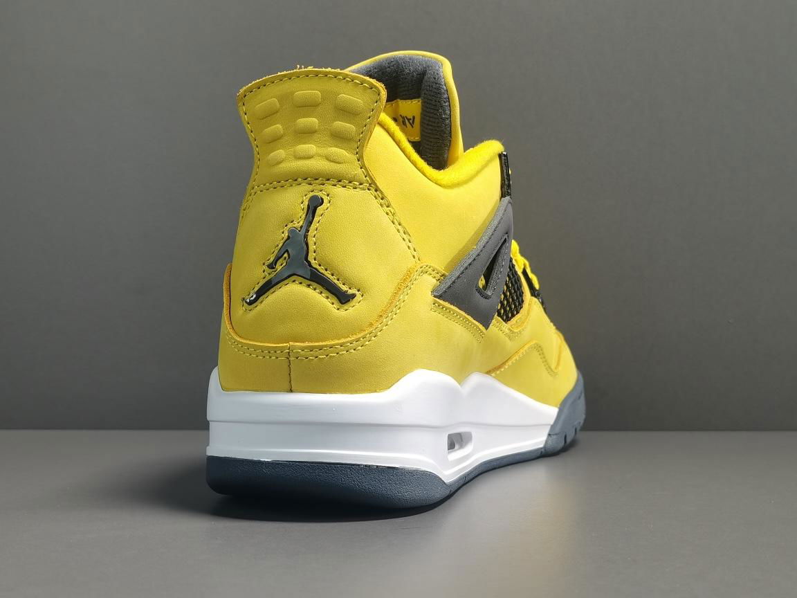 Air Jordan 4 Retro Lightning Jordan 4 yellow sneakers AJ 4 Men shoes 3