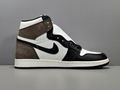 Air Jordan 1 retro High OG Black brown sneakers 