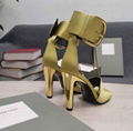 TOM FORD Oversized Buckle Satin Ankle-Strap Sandals Women heel sandals  7