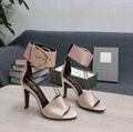 TOM FORD Oversized Buckle Satin Ankle-Strap Sandals Women heel sandals  1