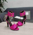 TOM FORD Oversized Buckle Satin Ankle-Strap Sandals Women heel sandals  5