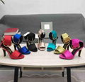 TOM FORD Oversized Buckle Satin Ankle-Strap Sandals Women heel sandals  19