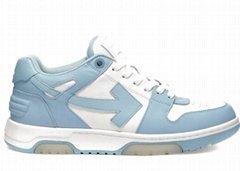 OFF-WHITE OOO Low Out Of Office White Light Blue Fashion off white sneakers men 