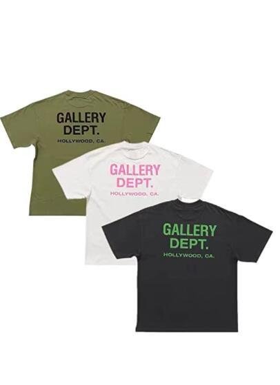 Gallery Dept T-shirts fashion letter printing street hip-hop loose   5