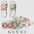 Women's GG Multicolor Platform Slide