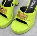         Women's Medusa Biggie Block Heel Platform Mules Fashion Leather sandals  15
