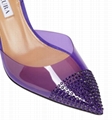 Aquazzura Nights 95 embellished PVC pumps Aquazzura slingback pumps 2